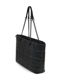 Cropp Torby, Plecaki*Czarna pikowana torebka na łańcuszku