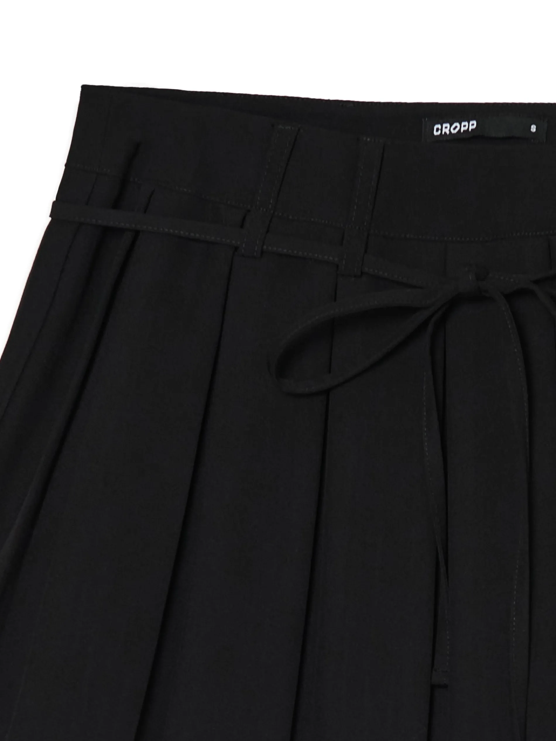 Cropp Spódnice*Czarna plisowana spódnica mini