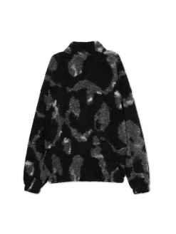 Cropp Bluzy*Czarna polarowa bluza ze stójką