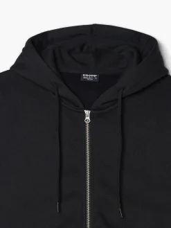 Cropp Bluzy*Czarna rozpinana bluza