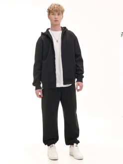 Cropp Bluzy|Sety*Czarna rozpinana bluza z kapturem