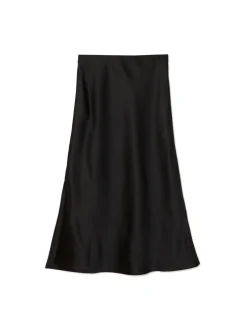 Cropp Spódnice*Czarna satynowa spódnica