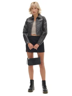 Cropp Spódnice*Czarna spódnica mini z wiskozą