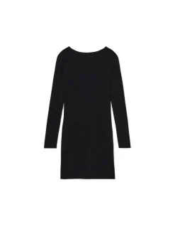 Cropp Sukienki, Kombinezony*Czarna sukienka mini z długimi rękawami