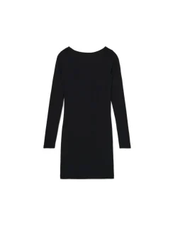 Cropp Sukienki, Kombinezony*Czarna sukienka mini z długimi rękawami