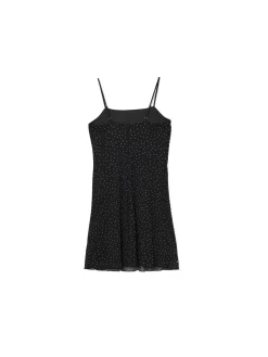 Cropp Sukienki, Kombinezony*Czarna sukienka mini z kryształkami