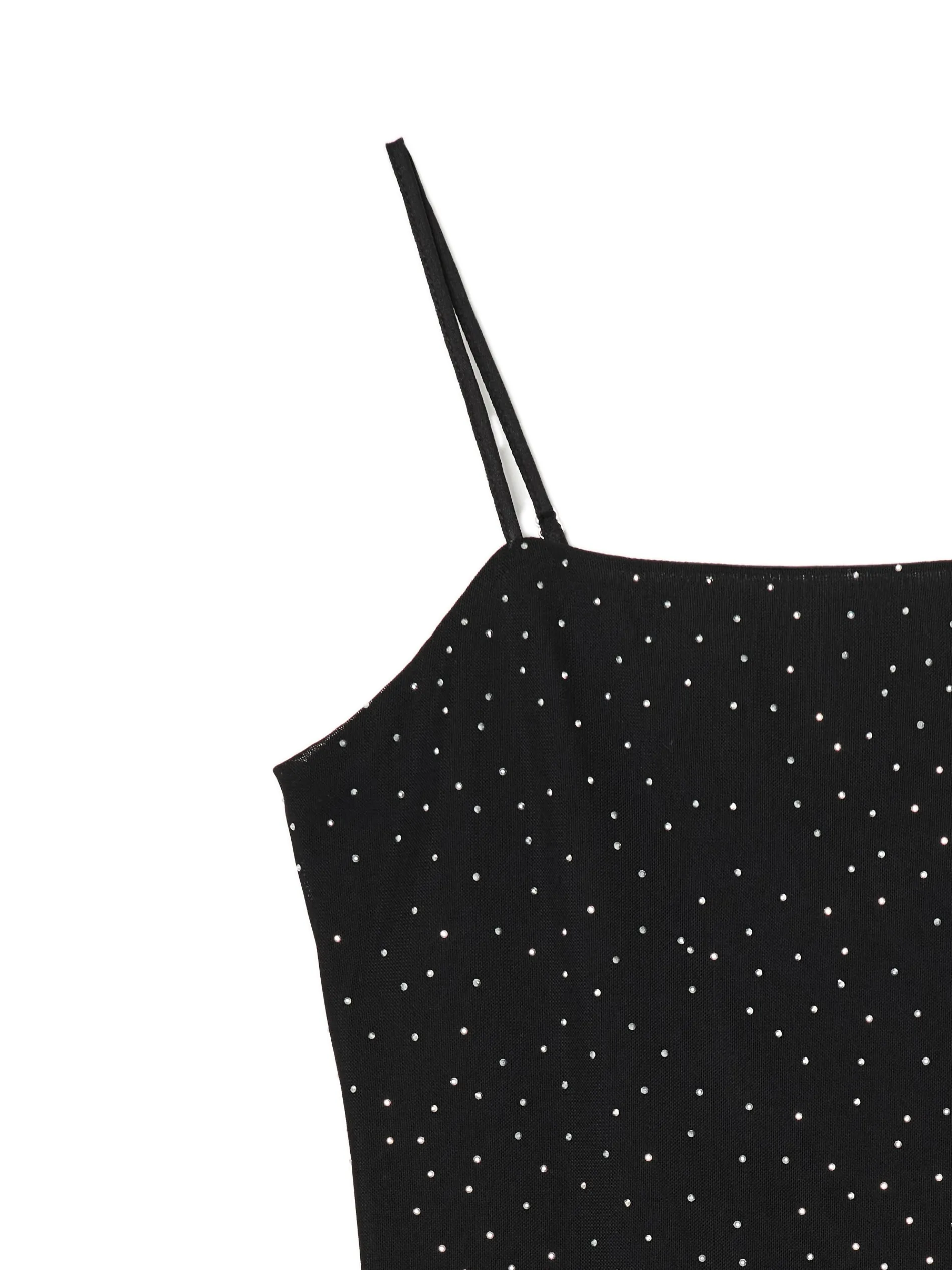 Cropp Sukienki, Kombinezony*Czarna sukienka mini z kryształkami