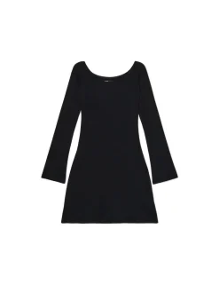 Cropp Sukienki, Kombinezony*Czarna sukienka mini z rękawami flare