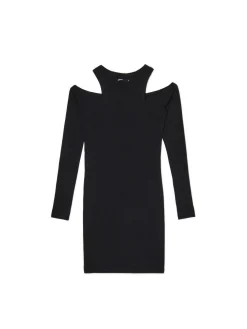 Cropp Sukienki, Kombinezony*Czarna sukienka mini z wycięciami