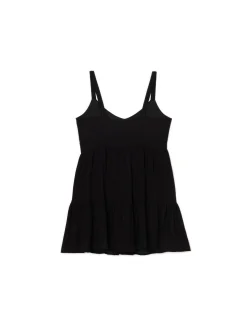 Cropp Sukienki, Kombinezony*Czarna sukienka na ramiączkach