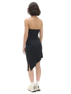 Cropp Sukienki, Kombinezony*Czarna sukienka z ozdobnym marszczeniem