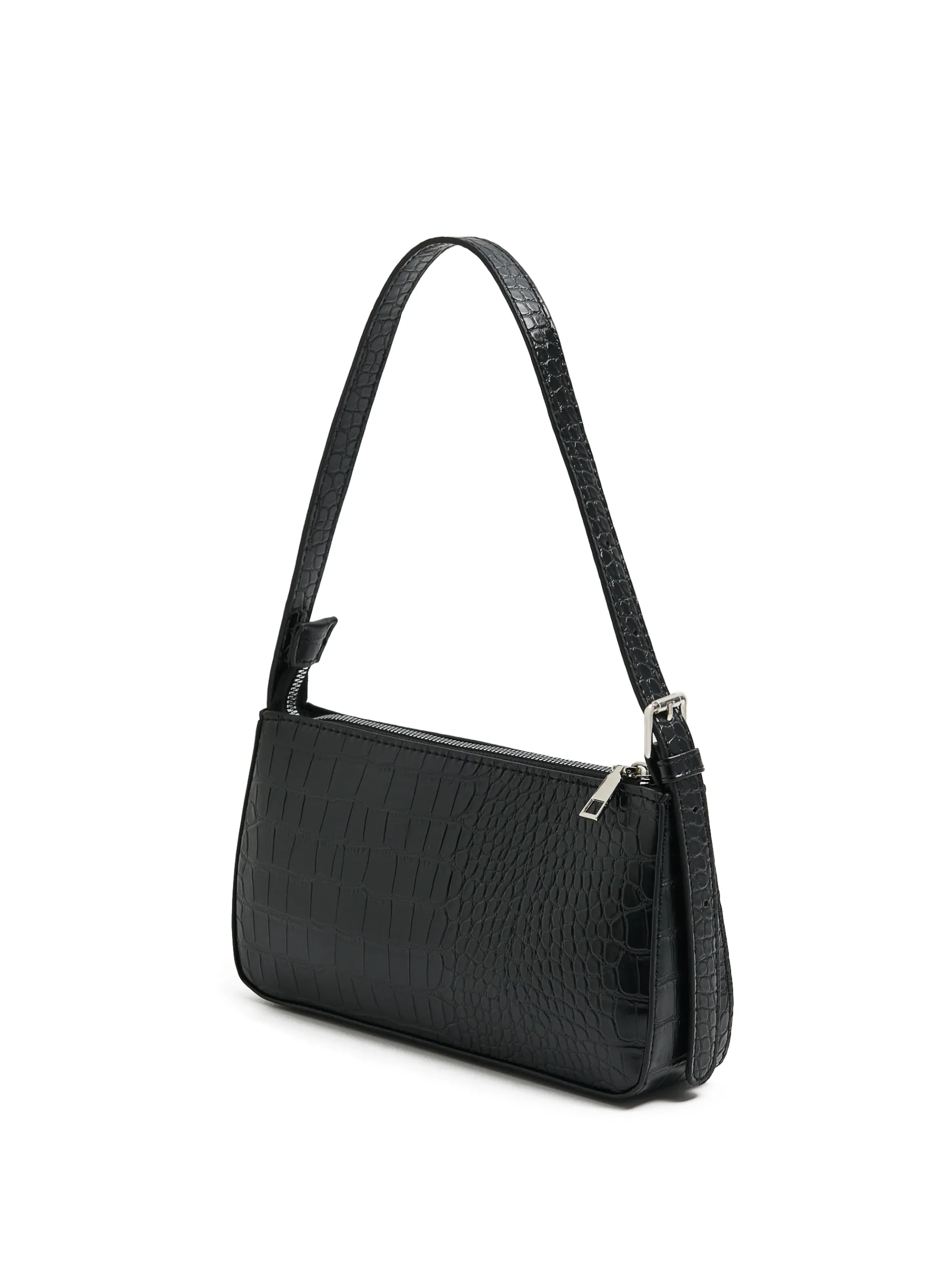 Cropp Torby, Plecaki*Czarna torebka z imitacji skóry