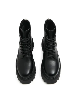 Cropp Botki, Trzewiki*Czarne botki zapinane na zamek