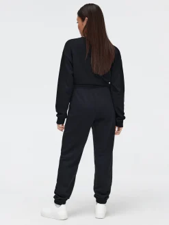 Cropp Spodnie*Czarne dresowe joggery