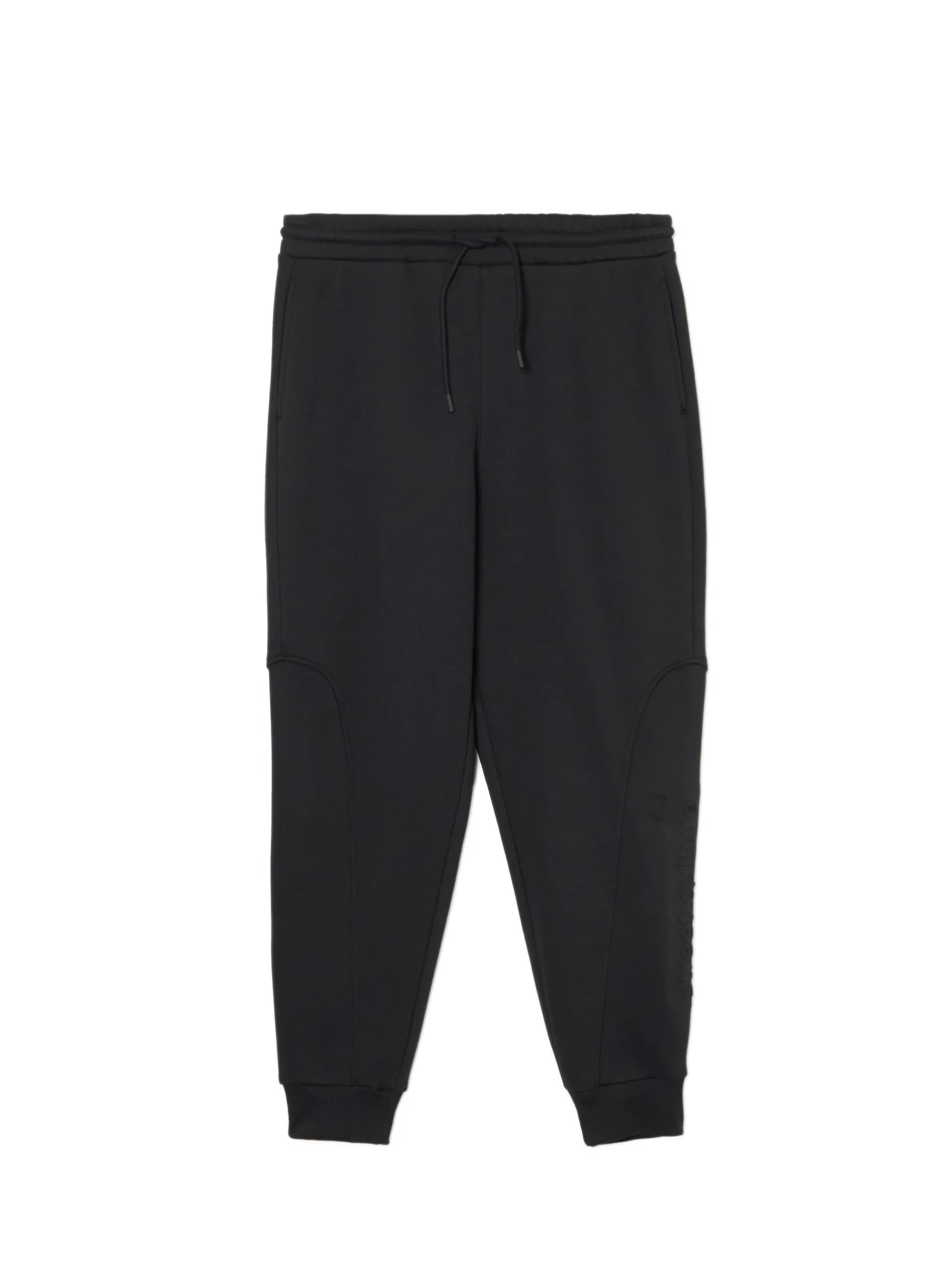 Cropp Spodnie*Czarne dresowe joggery z nadrukiem na nogawce