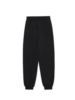 Cropp Spodnie*Czarne dresowe joggery z nadrukiem