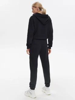 Cropp Spodnie*Czarne dresowe spodnie jogger