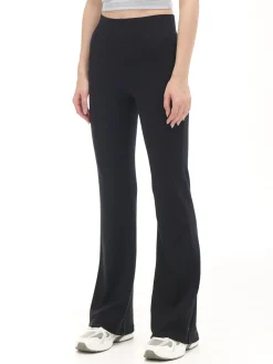 Cropp Spodnie*Czarne dresy typu flare