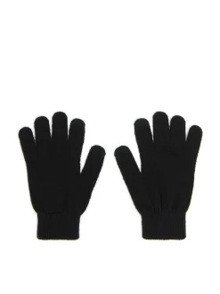 Cropp Rękawiczki*Czarne dzianinowe rękawiczki