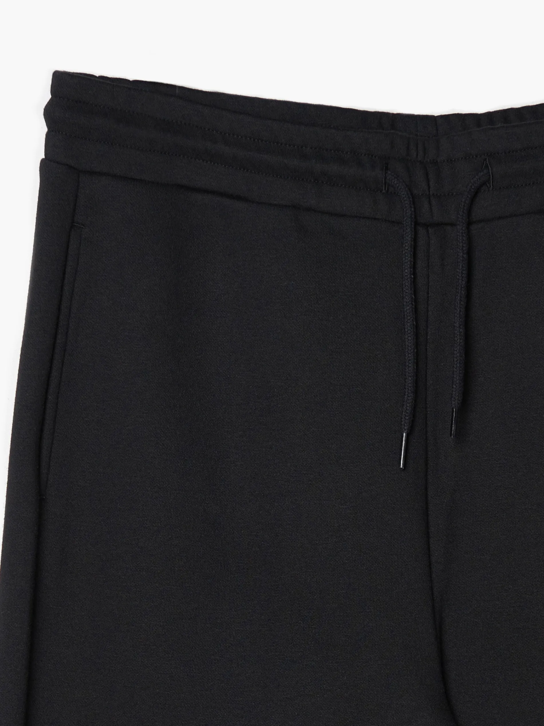 Cropp Spodnie*Czarne gładkie joggery regular