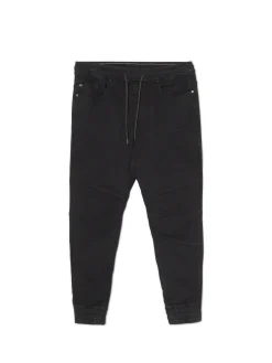 Cropp Jeansy*Czarne jeansowe joggery