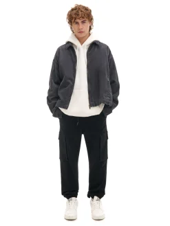 Cropp Jeansy*Czarne jeansowe joggery