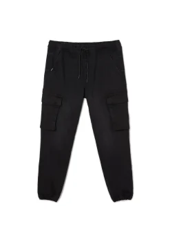 Cropp Jeansy*Czarne jeansowe joggery