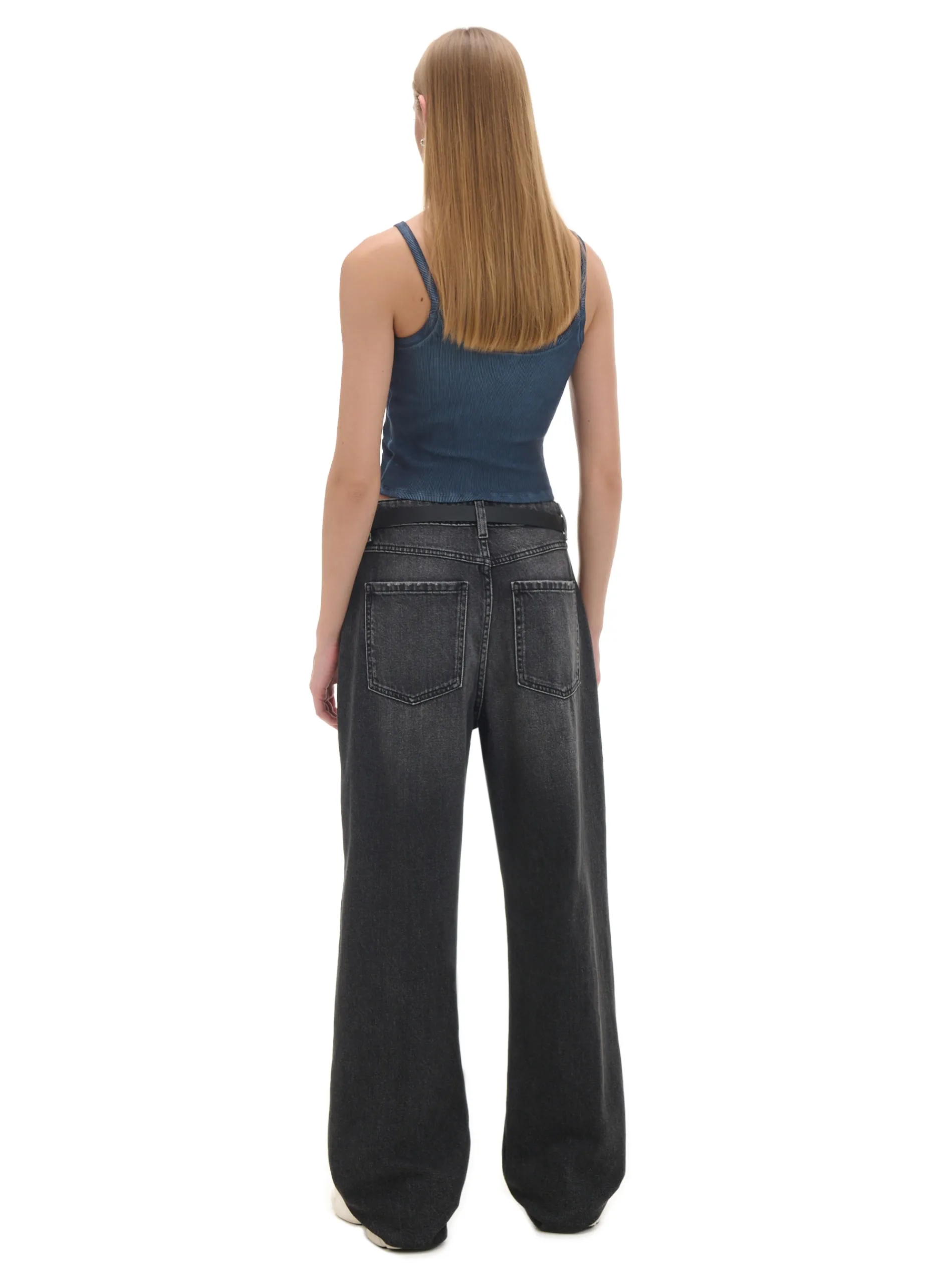 Cropp Jeansy*Czarne jeansy baggy