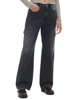 Cropp Jeansy*Czarne jeansy baggy