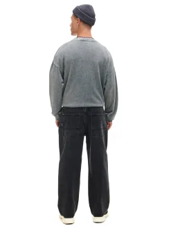 Cropp Jeansy|Baggy*Czarne jeansy baggy