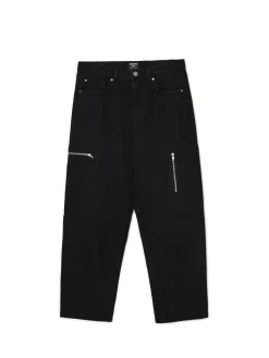 Cropp Jeansy|Baggy*Czarne jeansy baggy balloon