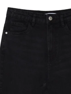 Cropp Jeansy*Czarne jeansy mom slim