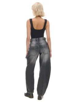 Cropp Jeansy*Czarne jeansy skater