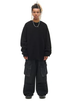 Cropp Jeansy*Czarne jeansy skater z kieszeniami