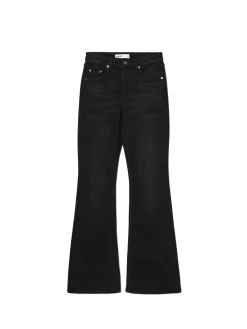 Cropp Jeansy*Czarne jeansy skinny flare