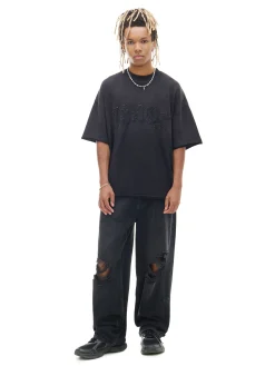 Cropp Jeansy|Baggy*Czarne jeansy super baggy