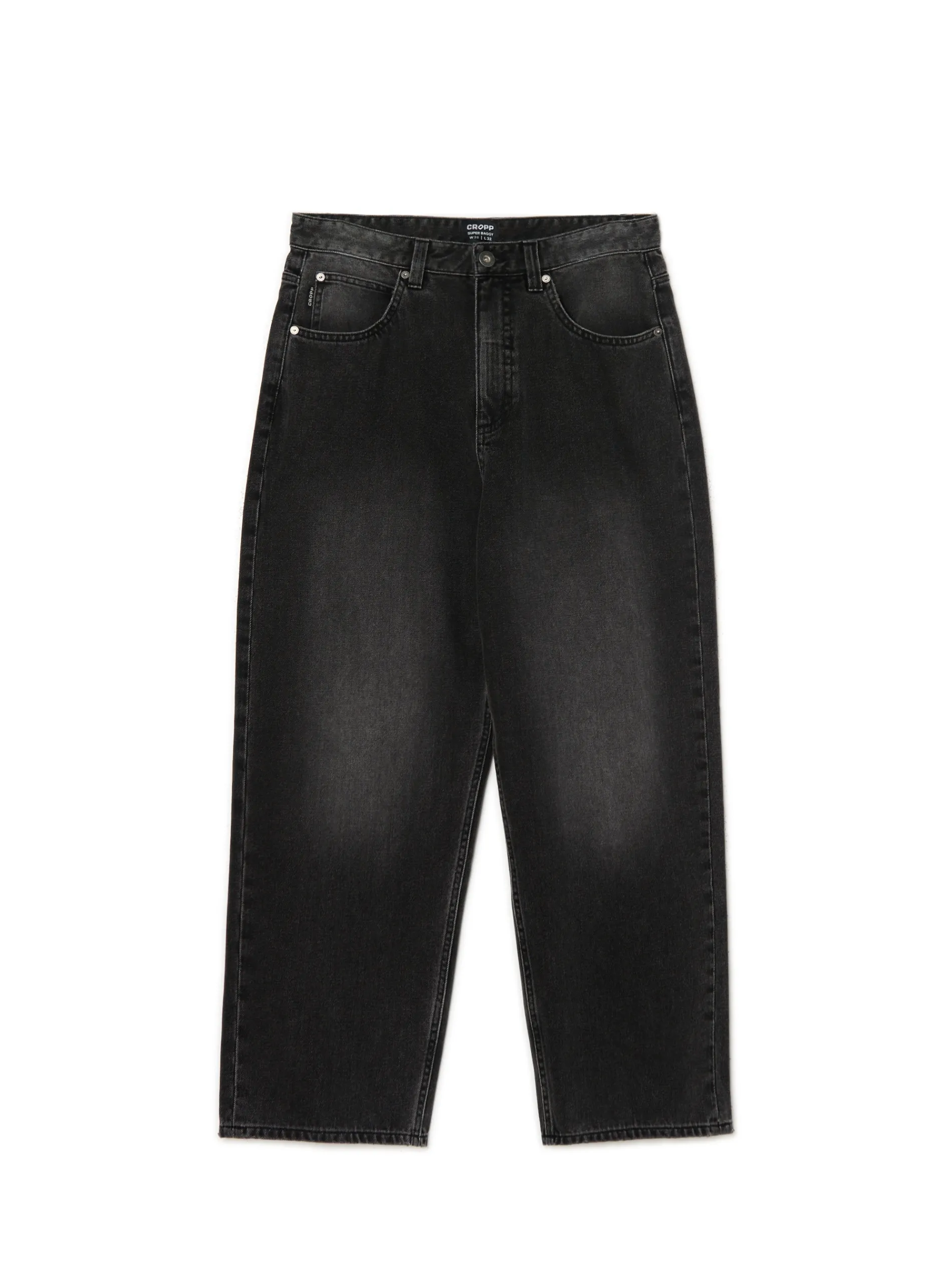 Cropp Jeansy|Baggy*Czarne jeansy super baggy