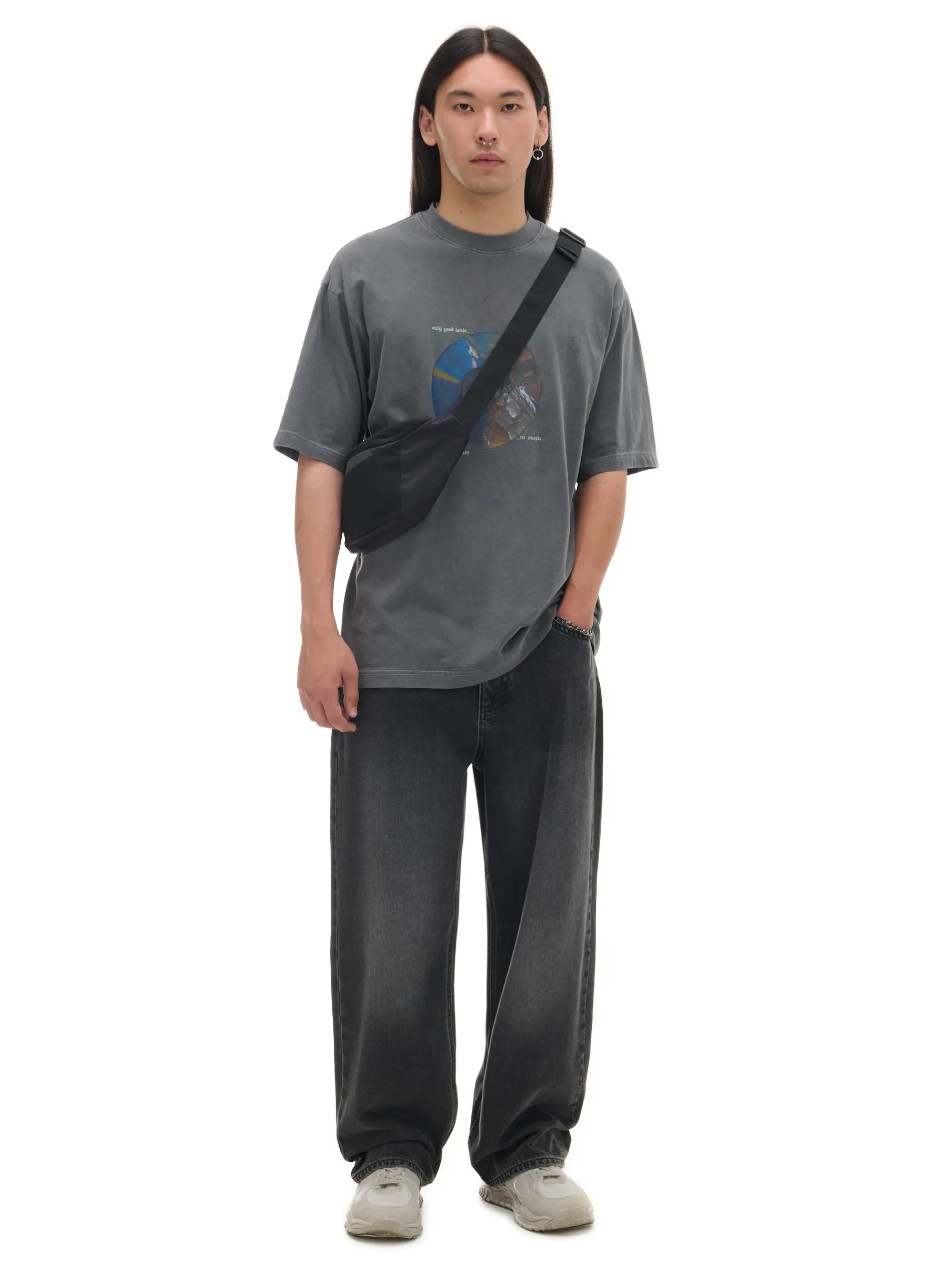 Cropp Jeansy|Baggy*Czarne jeansy super baggy