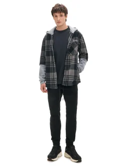 Cropp Spodnie*Czarne joggery z kieszeniami cargo