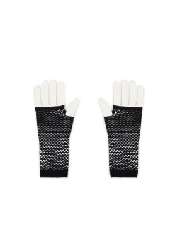 Cropp Rękawiczki*Czarne kabaretkowe mitenki