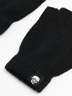 Cropp Rękawiczki*Czarne rękawiczki mitenki