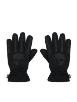 Cropp Rękawiczki*Czarne rękawiczki z czaszką