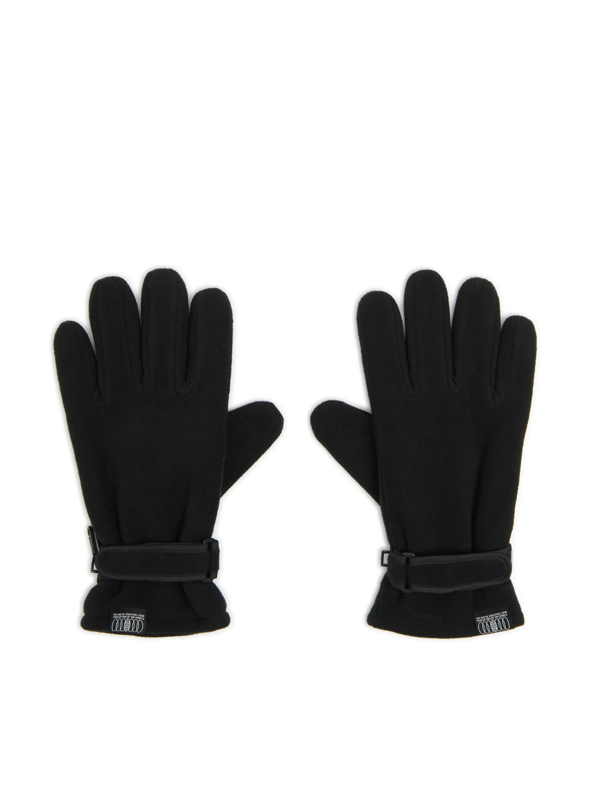 Cropp Rękawiczki|Basic*Czarne rękawiczki z karabińczykiem