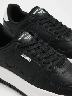 Cropp Sneakersy*Czarne sneakersy z białymi elementami