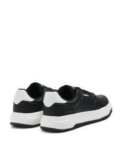 Cropp Sneakersy*Czarne sneakersy z białymi elementami