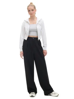 Cropp Spodnie*Czarne spodnie w paski