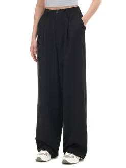 Cropp Spodnie*Czarne spodnie w paski