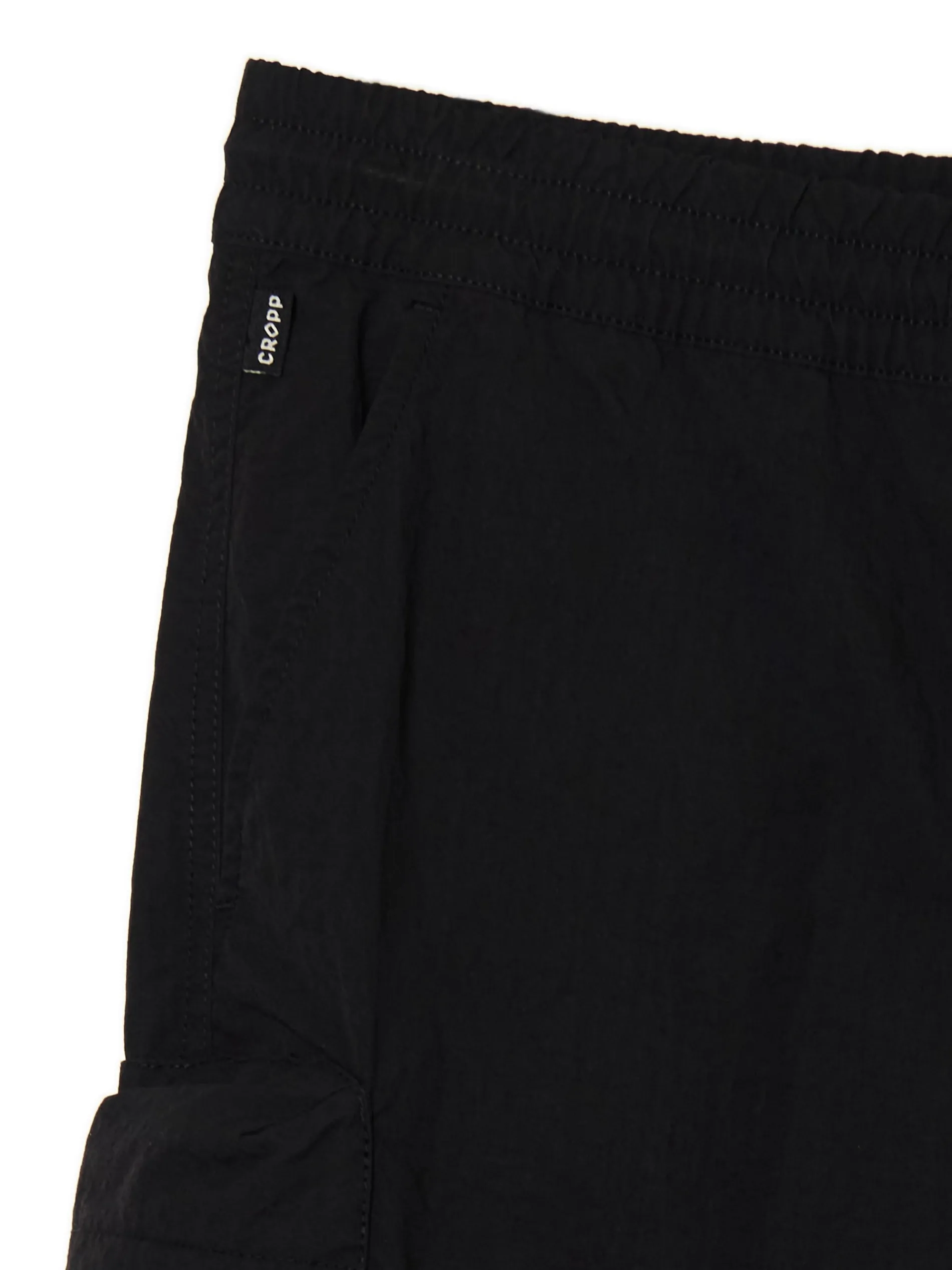 Cropp Spodnie*Czarne spodnie z regulacją