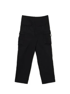 Cropp Spodnie*Czarne spodnie z regulacją