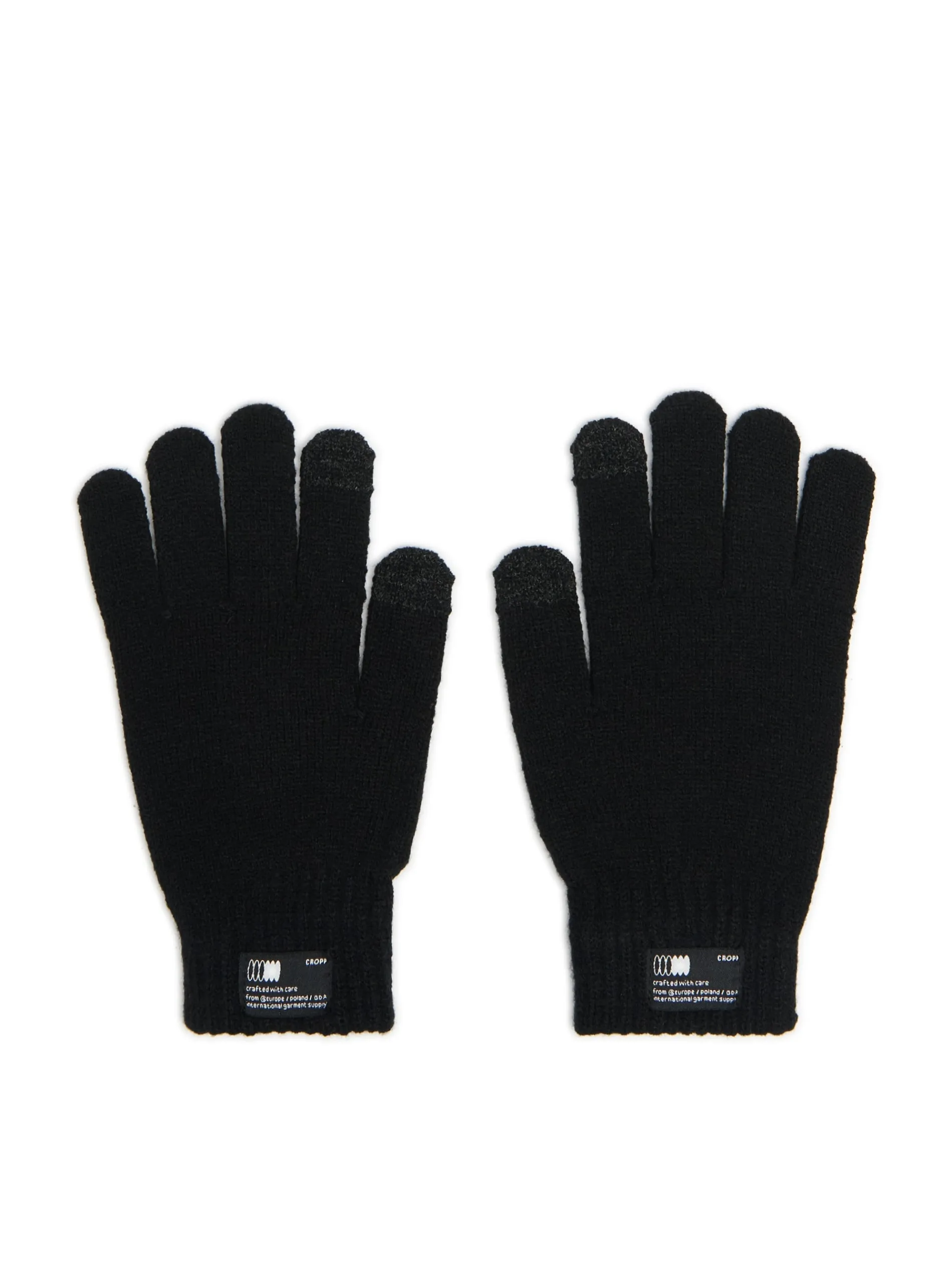 Cropp Rękawiczki|Basic*Czarne zimowe rękawiczki